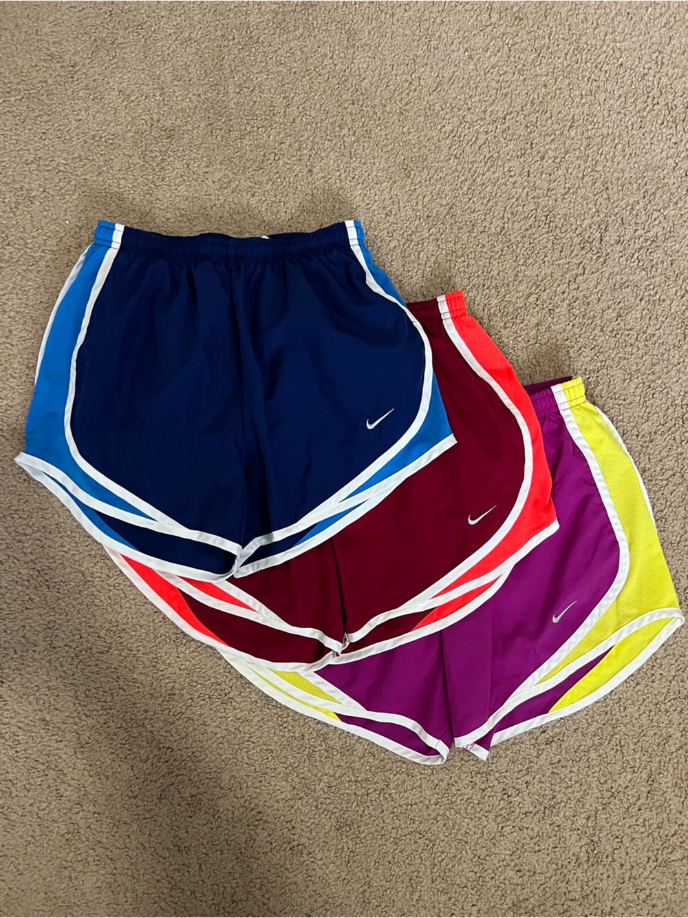 Nike tempo Women's Athletic Shorts set of 3